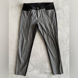 BANANA Republic black gray Sloan cropped ankle pants size 8